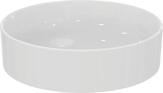 Ideal Standard Επικαθήμενος Νιπτήρας Πορσελάνης 45x45x12cm Λευκό Γυαλιστερό