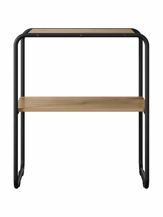 Konsolentisch aus Holz & Metall Eiche M80xB42,5xH70cm
