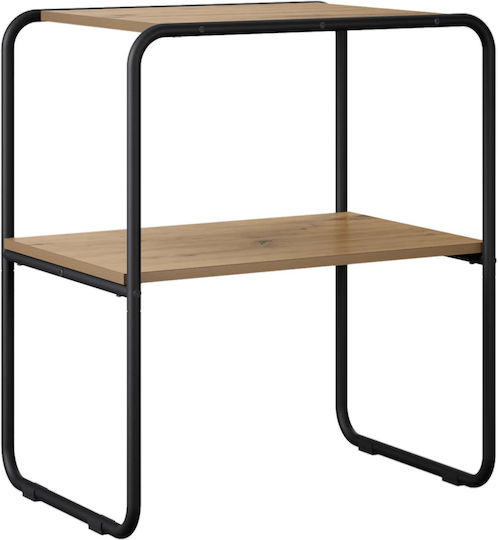 Konsolentisch aus Holz & Metall Eiche L60xB42,5xH70cm