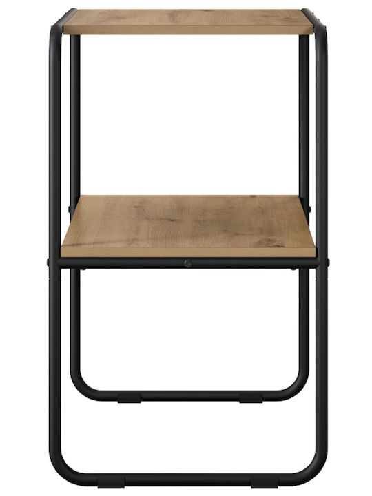 Konsolentisch aus Holz & Metall Eiche L60xB42,5xH70cm