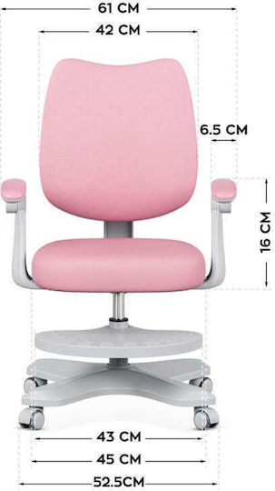 Kinderstühle Schreibtischstuhl Rosa 45x85,5cm