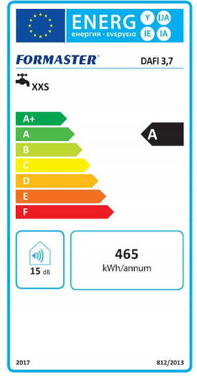 Dafi Ταχυθερμαντήρας Κουζίνας Μονοφασικός 4.5kW