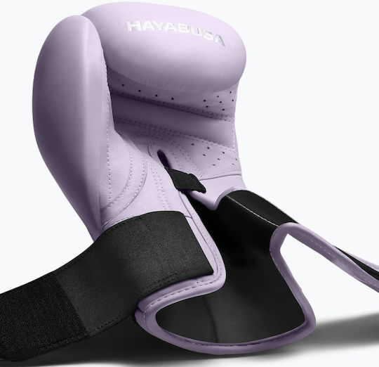 Hayabusa Mănuși de box din piele pentru competiție Violet