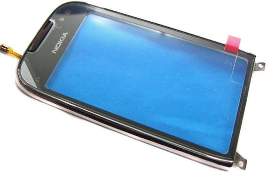 Nokia C7-00 Front Cover + Touchscreen Aubergine