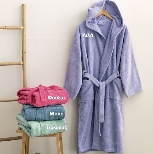 Palamaiki Kids Hooded Bathrobe Aqua
