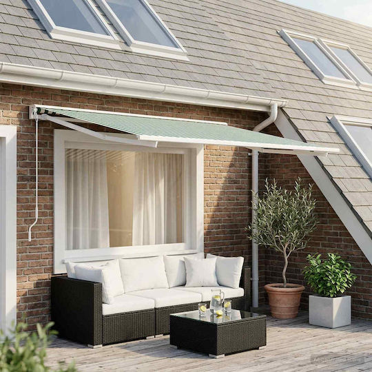 vidaXL Awning Fabric Green with PU Coating 3.5x6m