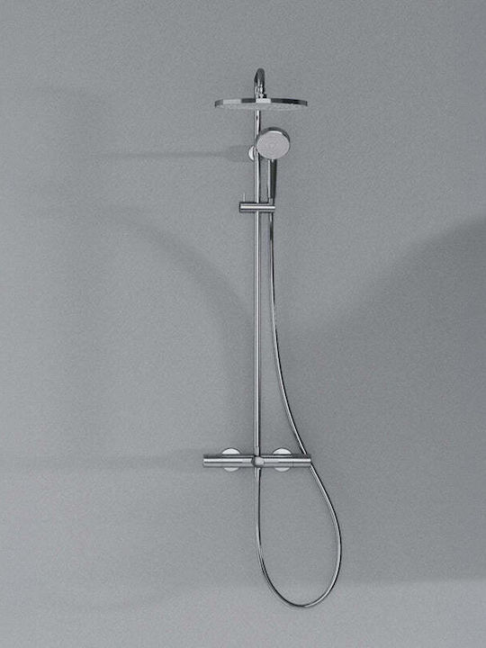 Ideal Standard Duschsäule mit Wannenbatterie Silber
