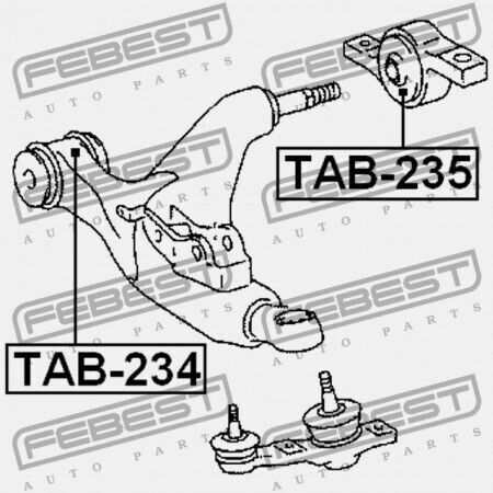 Front Control Arm Rear Bushing Toyota Crown Grs182 2004.11-2008.02 Gr 48075-30020