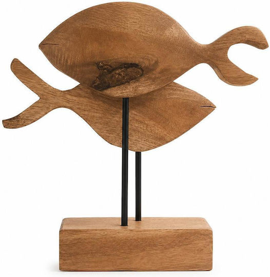 Wooden Decorative Fish H36xW38xD8cm