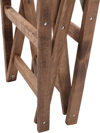 HomeMarkt Lemnos Rahmen Für Stuhl Für Regisseur Hölzernes 57x54x88,5cm Braun