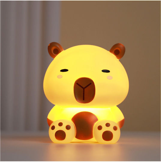 I-Total Nachtlichter Für Das Kinderzimmer LED Capybara Stromquelle Mehrfarbig