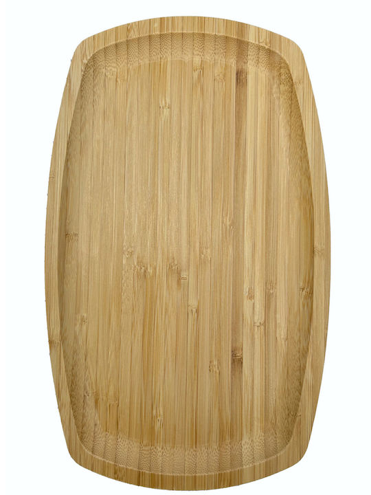 TnS Wooden Oval Serving Tray 30x18cm 1pcs