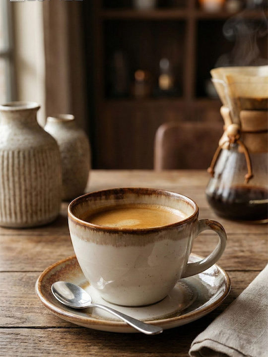 Espiel Essentials Φλιτζάνι Cappuccino από Πορσελάνη Μπεζ 220ml