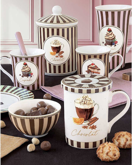 Easy-Life Sweet Moments Φλιτζάνι Καφέ από Πορσελάνη Πολύχρωμο 400ml