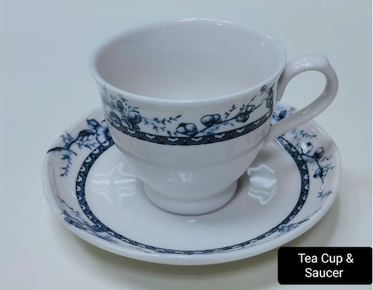 Max Home Tasse Tee aus Porzellan Blau