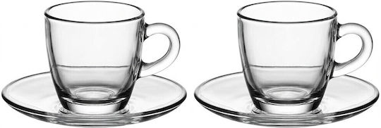 Bialetti Σετ Φλιτζάνια Espresso Γυάλινα Διάφανα 2τμχ