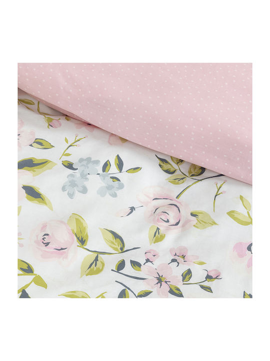 Nima Emma Κουβερλί Υπέρδιπλο Βαμβακερό Ροζ 220x240cm