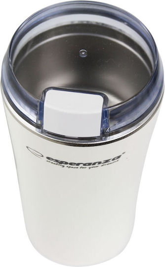 Esperanza Elektrischer Kaffeemühle 160W mit einer Kapazität von 70gr Beige