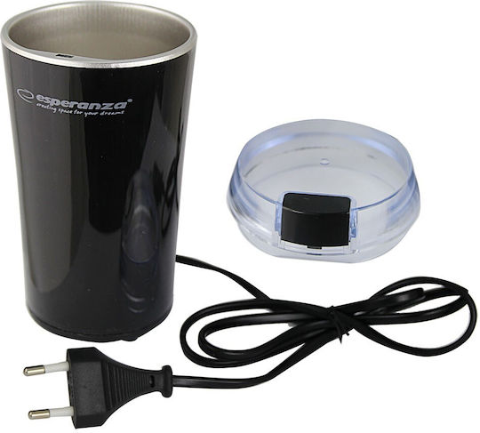 Esperanza Electric Coffee Grinder 160W for 70gr Beans Black