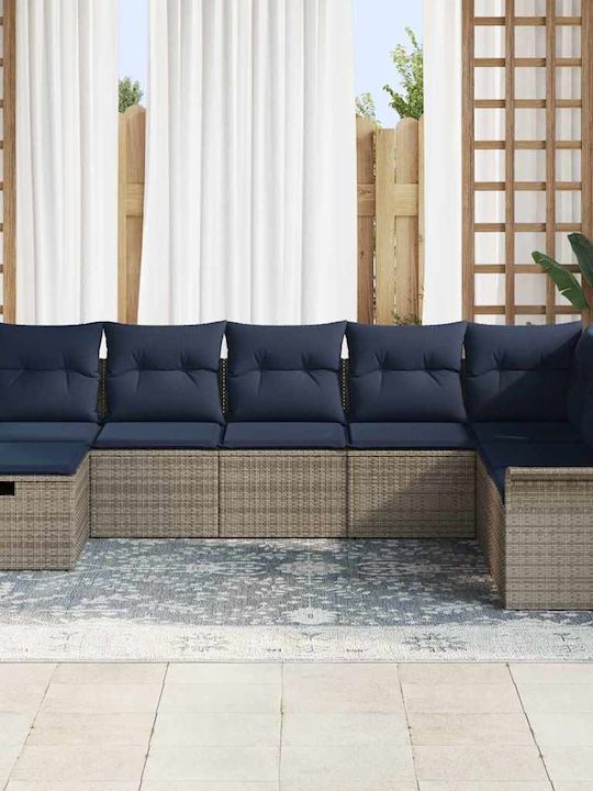Ecksofa Outdoor Rattan mit Kissen