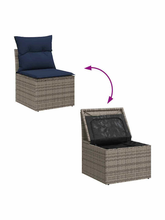 Ecksofa Outdoor Rattan mit Kissen