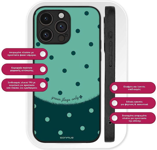Sonique Delulu Polka Era Series Handyhülle Für Motorola Edge 30 Neo 5G Grüne Flaggen