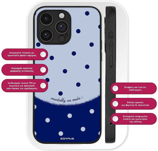 Sonique Delulu Polka Era Series Motorola Edge 50 Fusion 5G Blue Mobile Phone Case Mentally