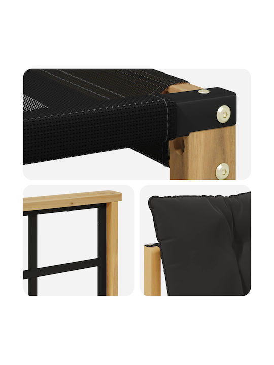 Ecksofa Outdoor Hölzernes mit Kissen 406x247.5x73cm