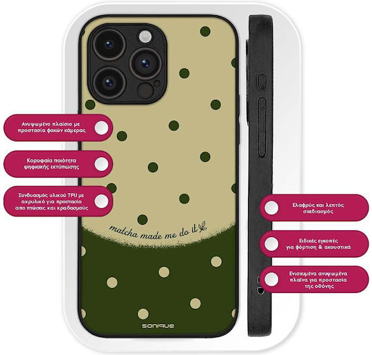 Sonique Delulu Polka Era Series Motorola Moto G55 5G Delulu Matcha Mobile Phone Case