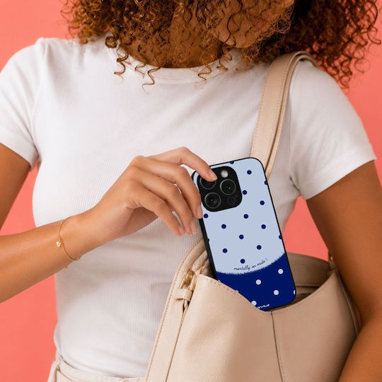 Sonique Delulu Polka Era Series Motorola Moto G73 5G Blue Mentally Mobile Phone Case