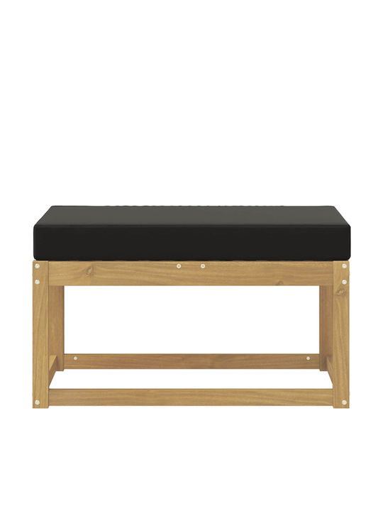 Bancă De Exterior Din Lemn Cu Perne 80x43x45cm