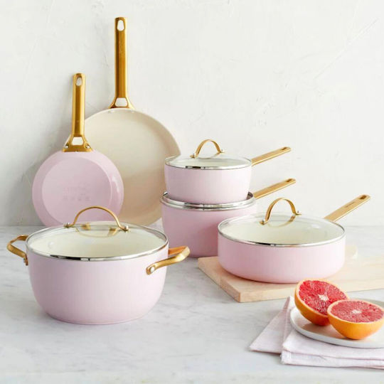 Green Pan Set Tigăi din Aluminiu cu Strat Ceramic 2 Bucăți