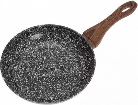 KING Hoff Set De Tigăi Din Aluminiu Granite Cu Acoperire Interioară Antiaderent 3 Piese
