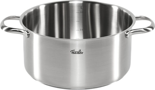 Fissler San Francisco Σετ Κατσαρόλες από Ανοξείδωτο Ατσάλι Ασημί 4 Σκευών