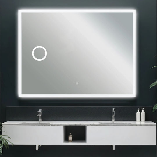 Sparke Vergrößerung Rechteckiger Badezimmerspiegel Led 120x90cm