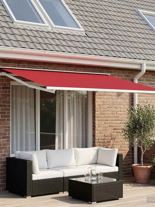 vidaXL Red Terrace Tent 3x2.5m