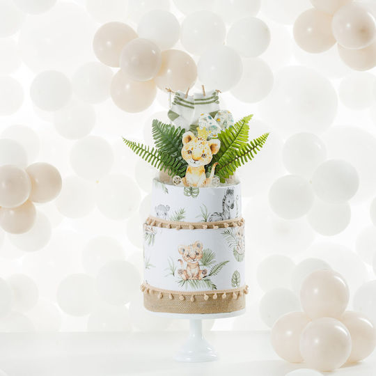 Bonjour Bebe Safari Newborn Diaper Cake 25014 Silver from Silver Bonjour Bebe Safari Newborn Diaper Cake 25014 Silver from Silver