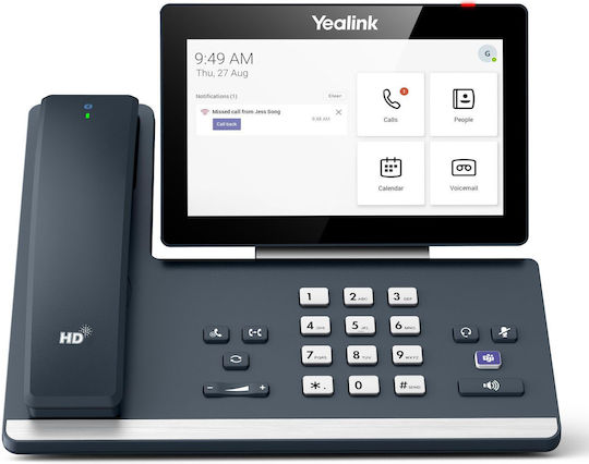 Yealink Mp58-wh E2 Teams Ενσύρματο Τηλέφωνο IP Μαύρο