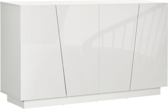 Μπουφές Ξύλινος Λευκός 150x40x88cm