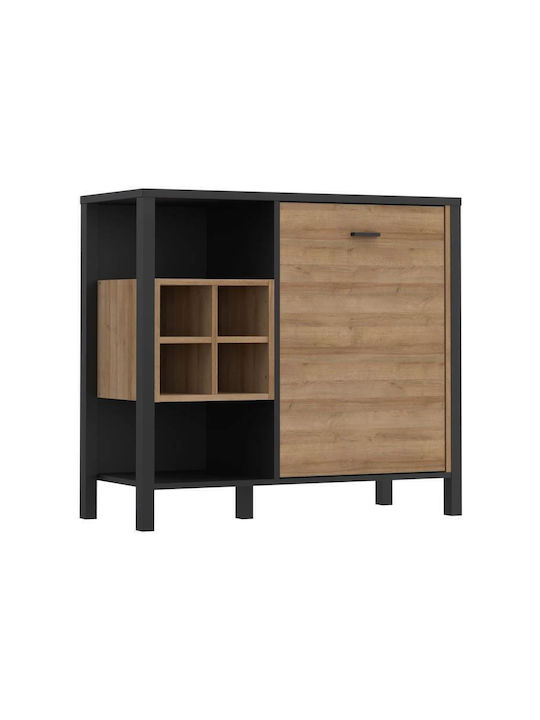 Metal Sideboard Riviera Oak 94x40x85cm