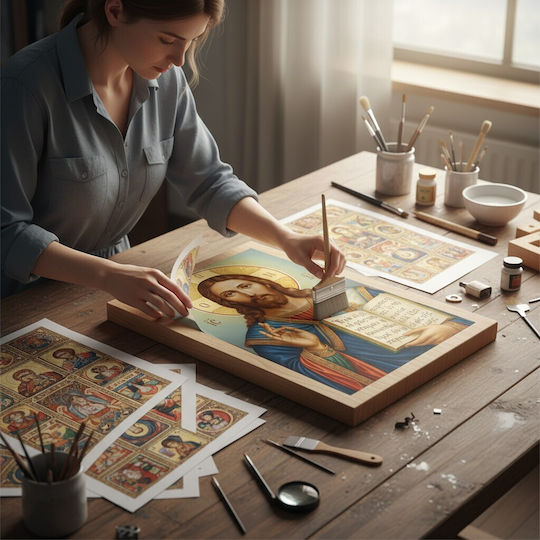 Ριζόχαρτο Decoupage A3 Ιησούς Χριστός Αγιογραφίες