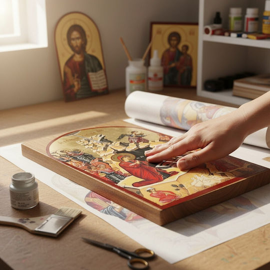 Hârtie Decoupage A3 Iisus Hristos Nașterea Icoane Sfinte