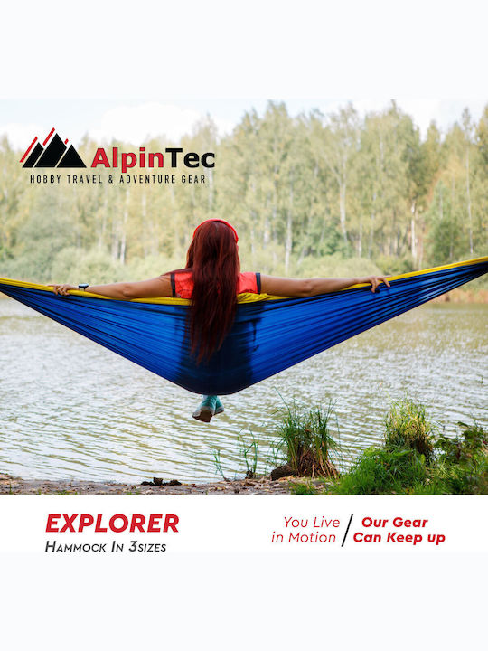 AlpinPro Parachute Explorer Hamac Paracașă Material Textil Verde 300x155cm