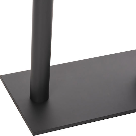 HomeMarkt Bar Table Base made of Metal Matte Grey 80x40x90cm