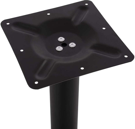Freebox Stand De Masă Din Fontă Neagră 62x62x108cm