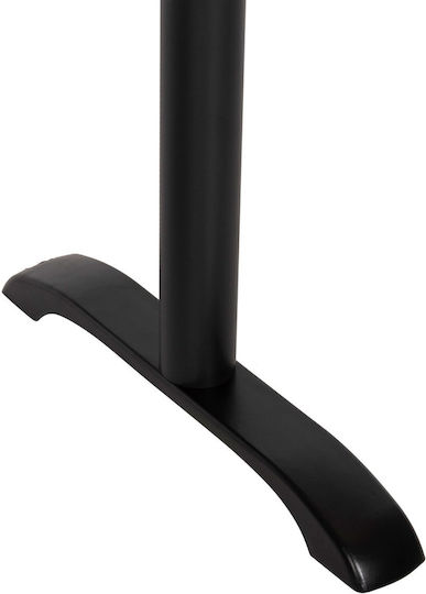 Freebox Stand de masă din Metal cu Regulator în Culoare Negru 80x40x91cm