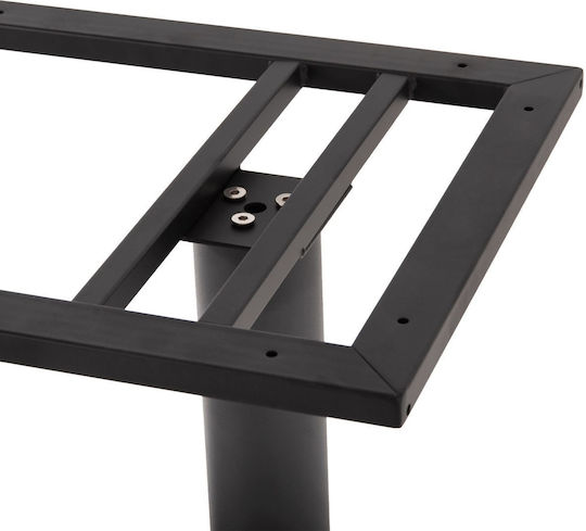HomeMarkt Stand De Masă Metalic Tabelul Cu Reglaj Gri Mat 70x40x72cm