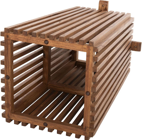 Freebox Mindi Stand de masă din Lemn în Culoare Bej 60x60x75cm