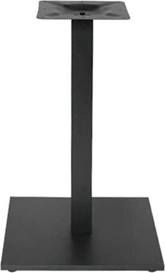 Zita Plus Flat Βάση Τραπεζιού Μεταλλική Μαύρη 50x50x72cm