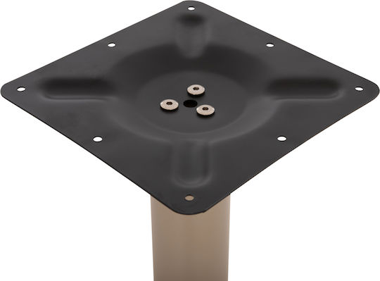 HomeMarkt Bar Table Base with Adjustable Cappuccino 50x50x107cm